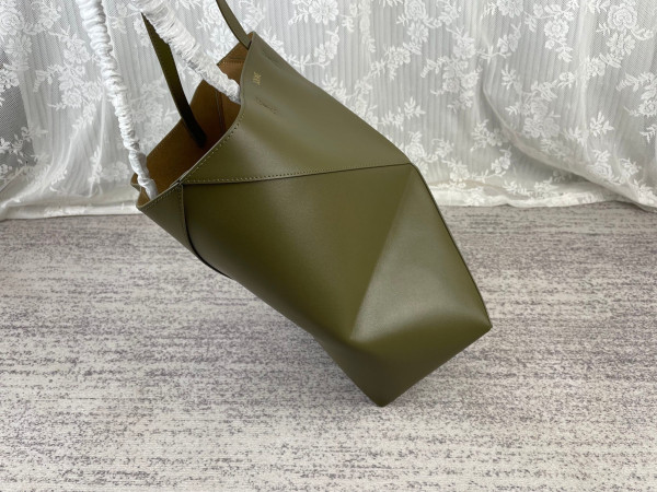 HOT SALE Lowee Puzzle Fold Tote in shiny calfskin