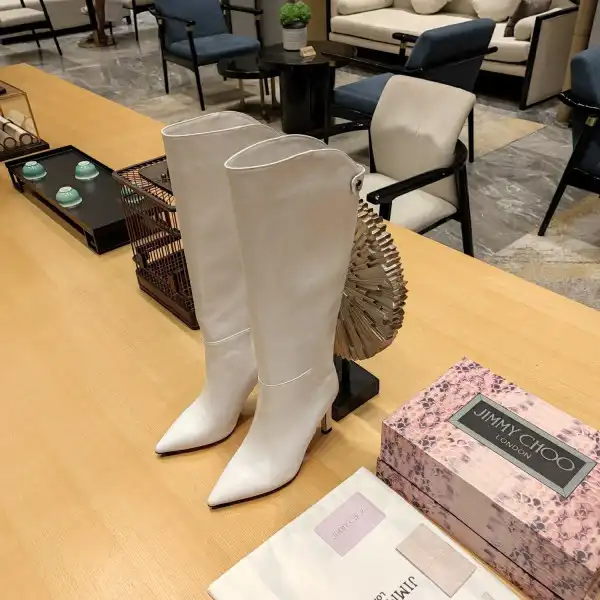 First Bag Ru JIMMY CHOO Alizze leather knee-high boots