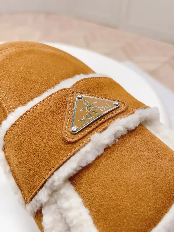 PRADA SHEARLING SLIPPERS