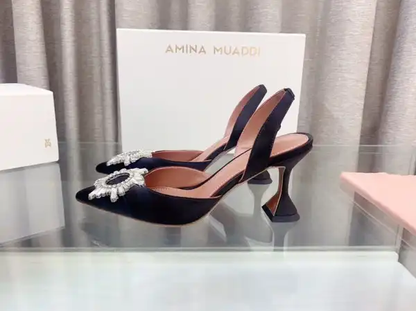 AMINA MUADDI Sling Heels