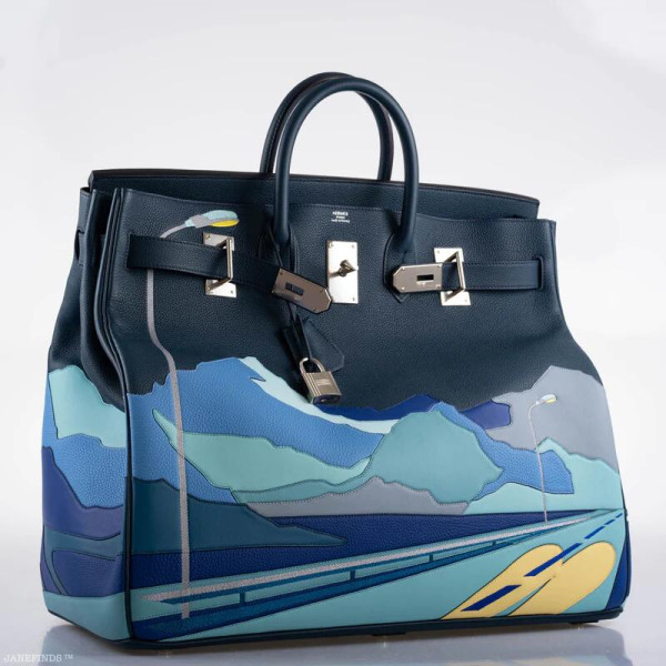 HOT SALE HERMÈS ENDLESS ROAD HAC BIRKIN 50 MULTICOLOR TOGO