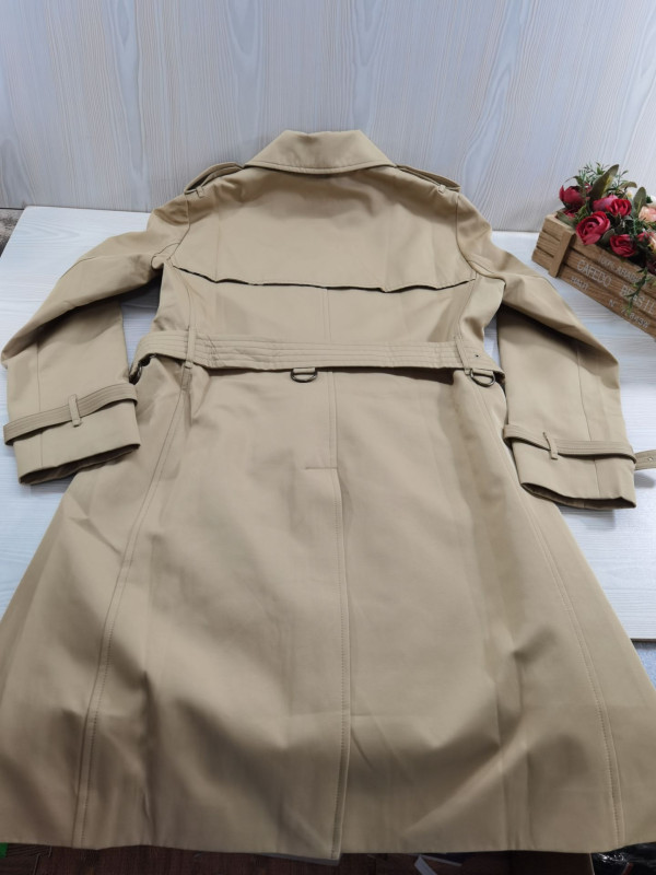 HOT SALE BURBERRY Mid-length Kensington Heritage Trench Coat