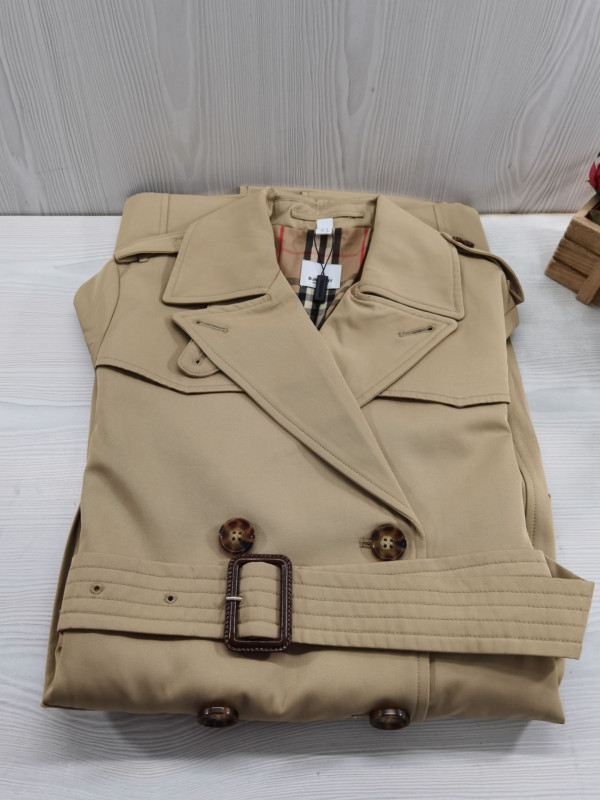 HOT SALE BURBERRY Mid-length Kensington Heritage Trench Coat