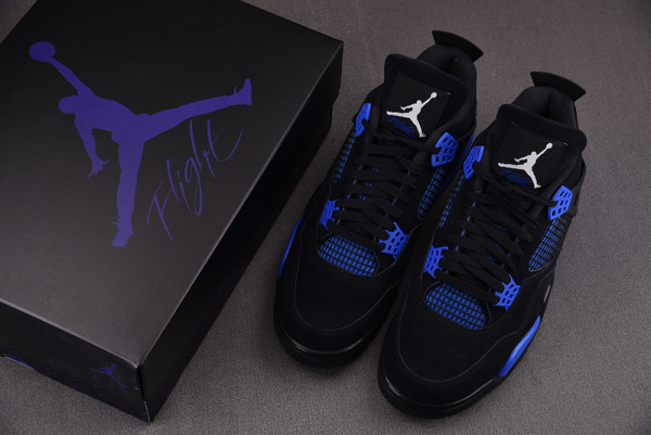 HOT SALE AIR JORDAN 4 BLACK BLUE CT8527-018