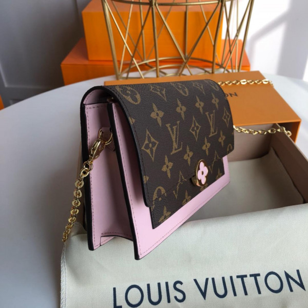 HOT SALE LOUIS VUITTON FLORE CHAIN WALLET