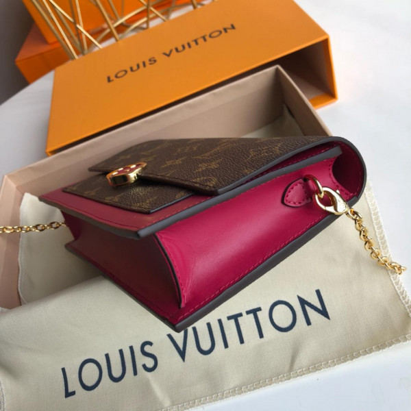 HOT SALE LOUIS VUITTON FLORE CHAIN WALLET