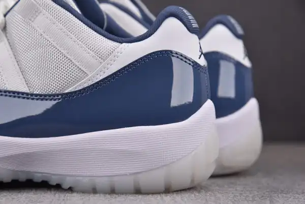 AIR JORDAN 11 LOW RETRO WHITE MIDNIGHT NAVY | FV5104-104