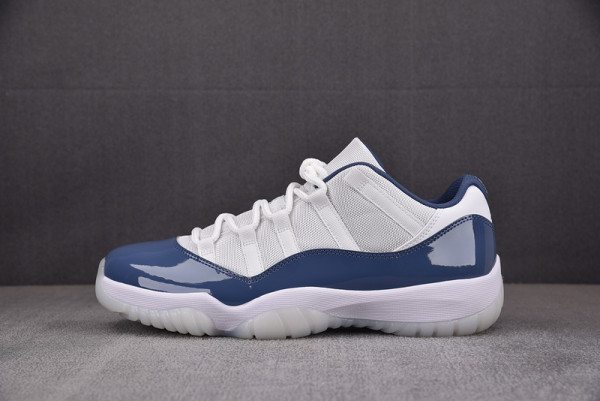 HOT SALE AIR JORDAN 11 LOW RETRO WHITE MIDNIGHT NAVY | FV5104-104