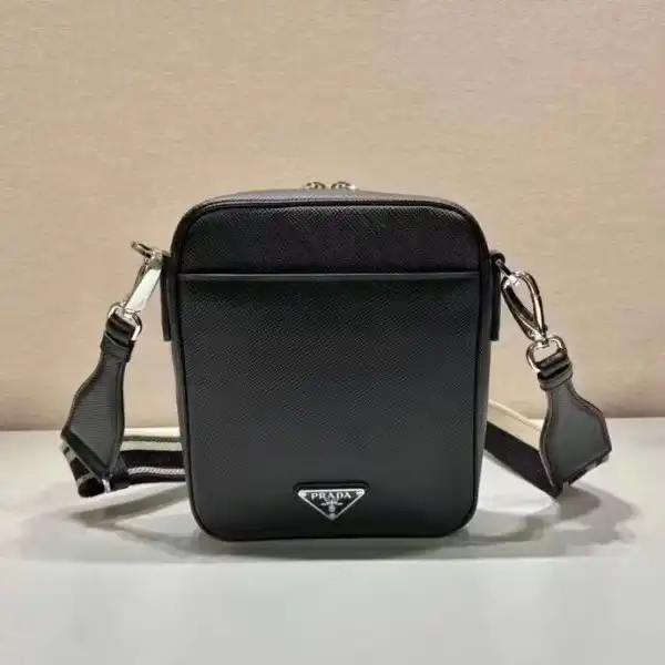 First bag ru Prada Saffiano leather shoulder bag