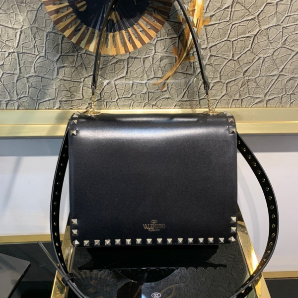 HOT SALE VALENTINO ROCKSTUD SMOOTH CALFSKIN CROSSBODY BAG