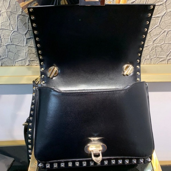 HOT SALE VALENTINO ROCKSTUD SMOOTH CALFSKIN CROSSBODY BAG