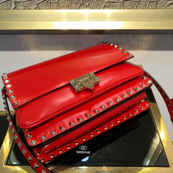 HOT SALE VALENTINO ROCKSTUD SMOOTH CALFSKIN CROSSBODY BAG