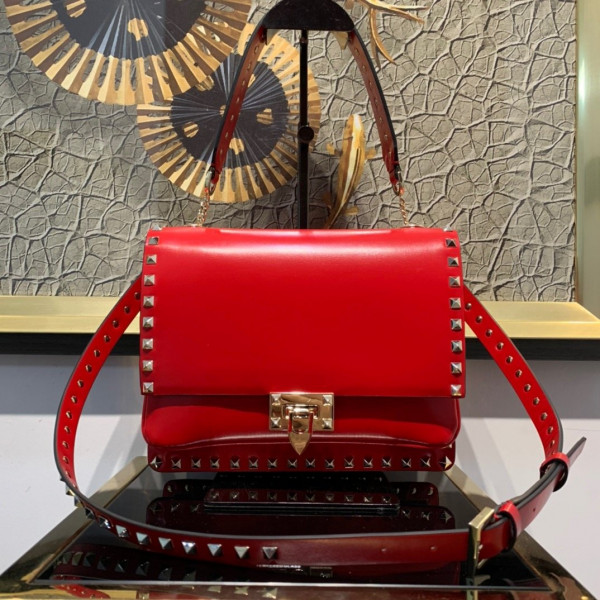 HOT SALE VALENTINO ROCKSTUD SMOOTH CALFSKIN CROSSBODY BAG