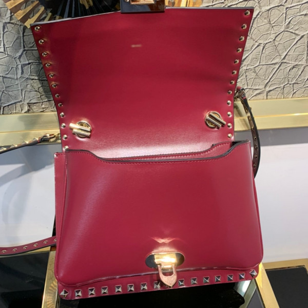 HOT SALE VALENTINO ROCKSTUD SMOOTH CALFSKIN CROSSBODY BAG