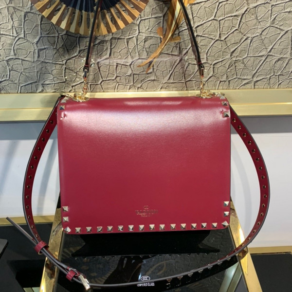 HOT SALE VALENTINO ROCKSTUD SMOOTH CALFSKIN CROSSBODY BAG