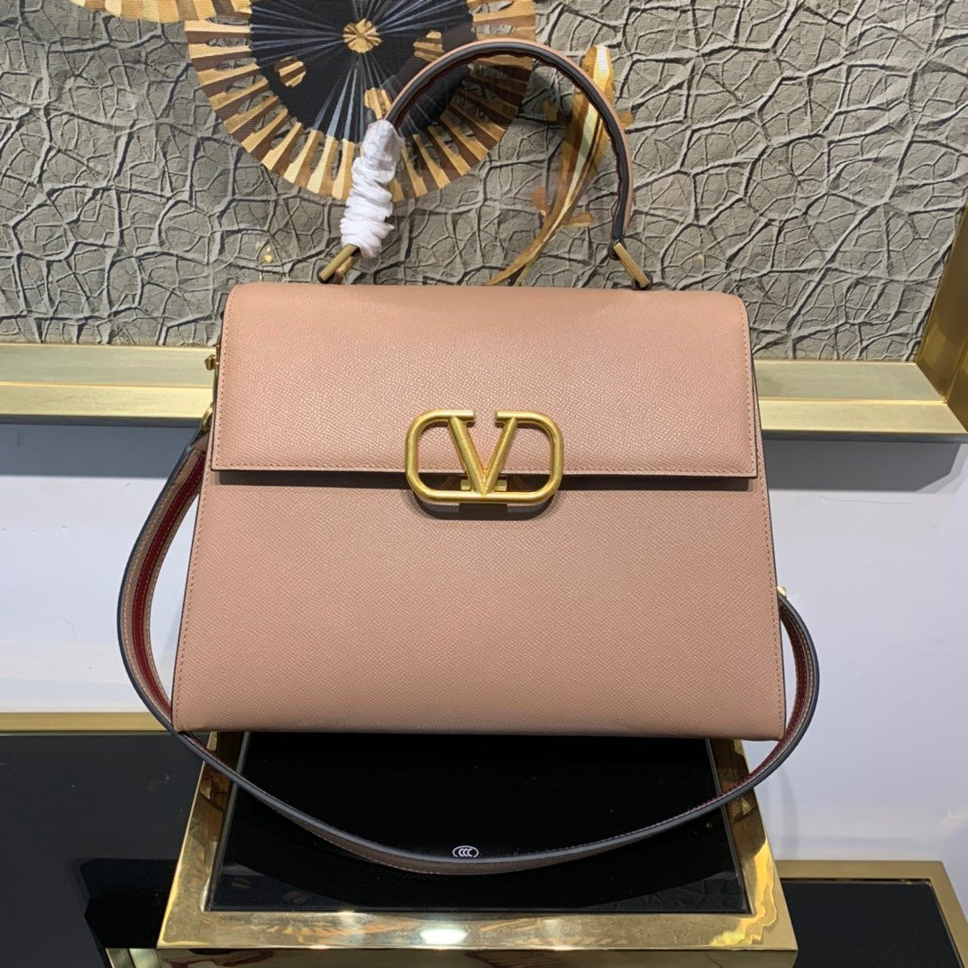 HOT SALE VALENTINO VSLING GRAINY CALFSKIN HANDBAG