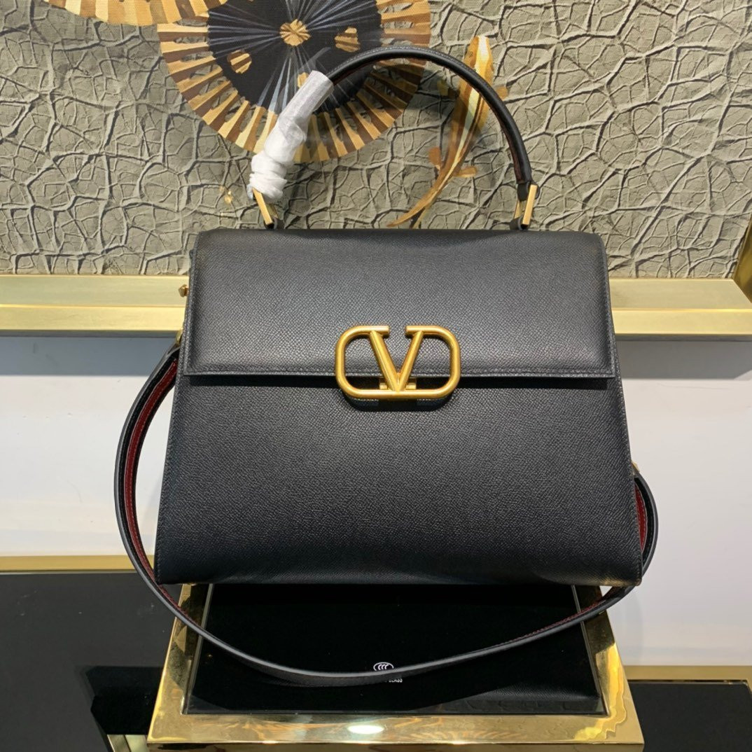 HOT SALE VALENTINO VSLING GRAINY CALFSKIN HANDBAG