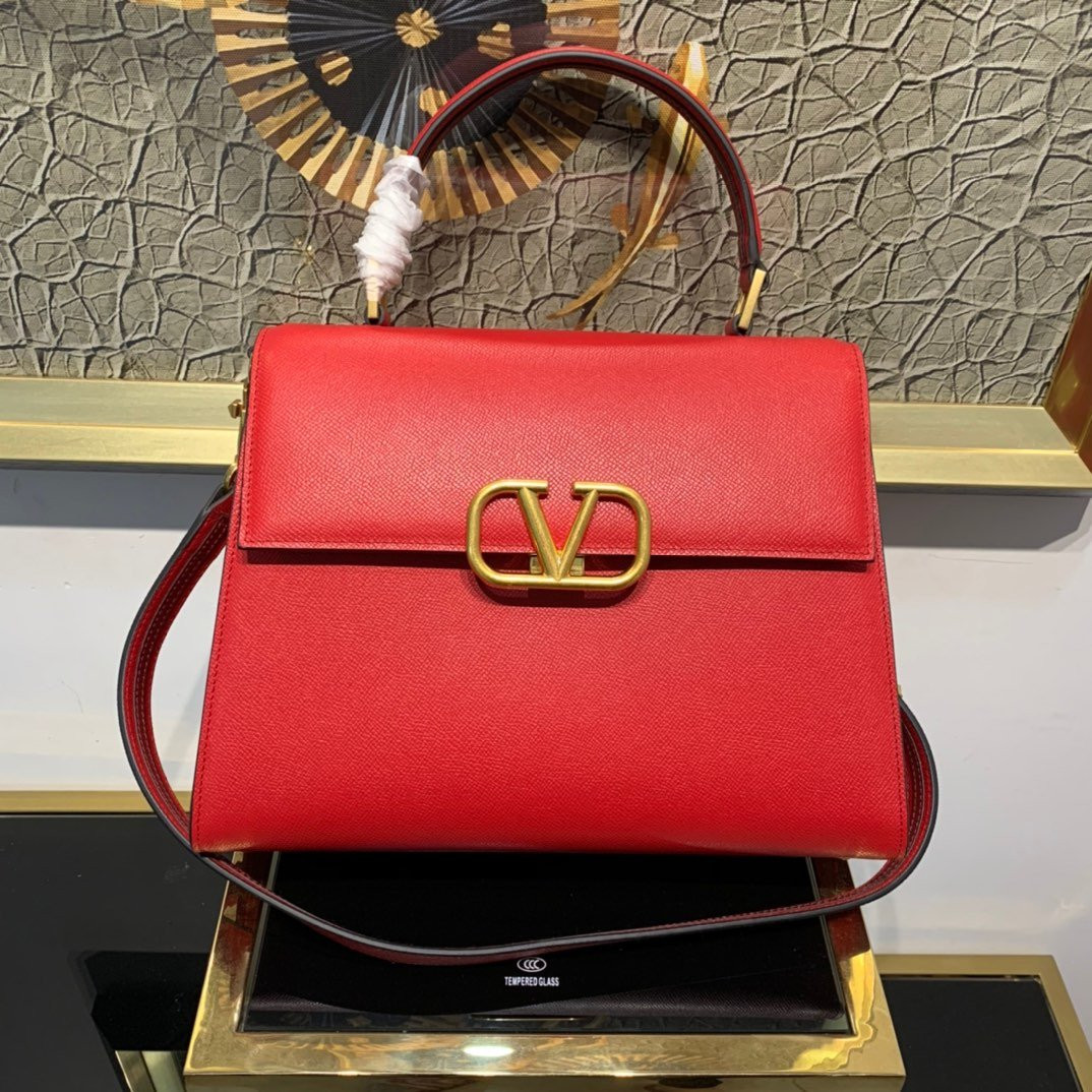 HOT SALE VALENTINO VSLING GRAINY CALFSKIN HANDBAG