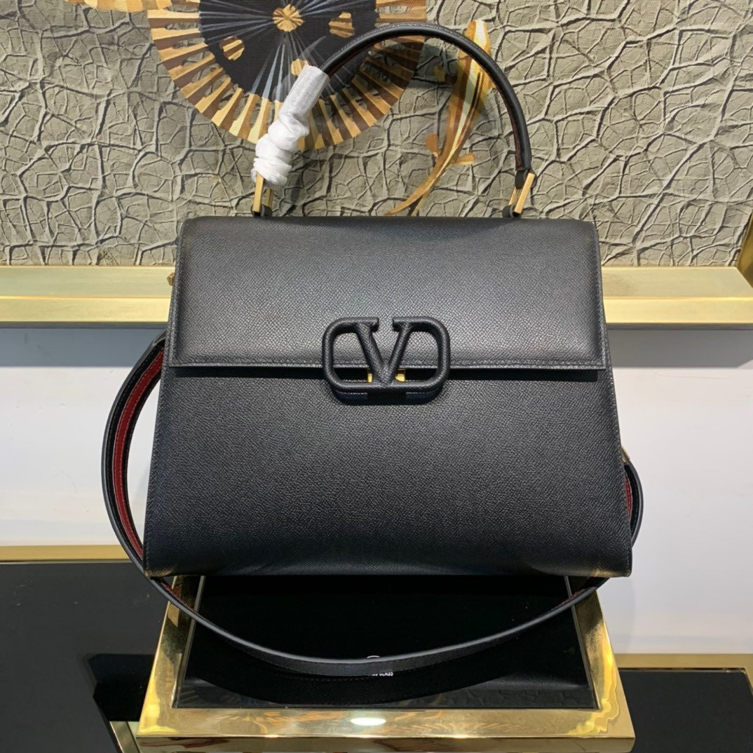 HOT SALE VALENTINO VSLING GRAINY CALFSKIN HANDBAG