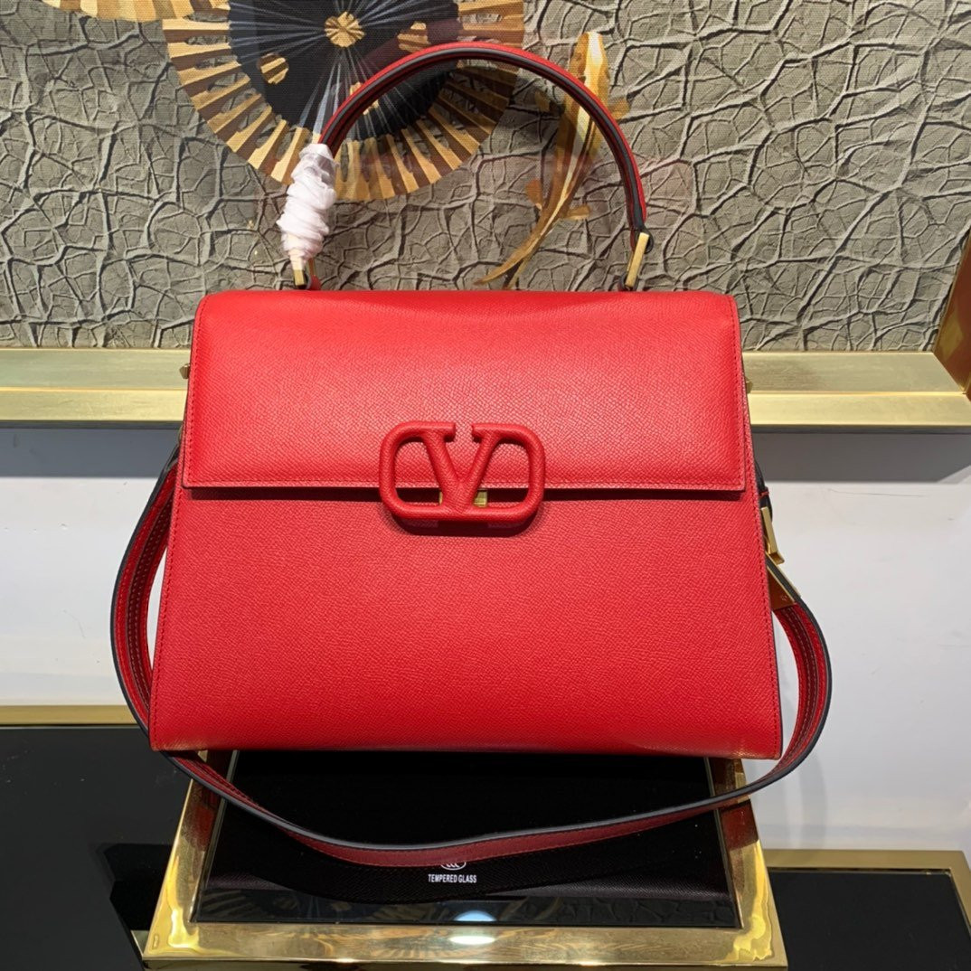 HOT SALE VALENTINO VSLING GRAINY CALFSKIN HANDBAG