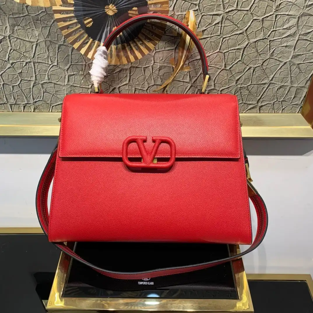 VALENTINO VSLING GRAINY CALFSKIN HANDBAG