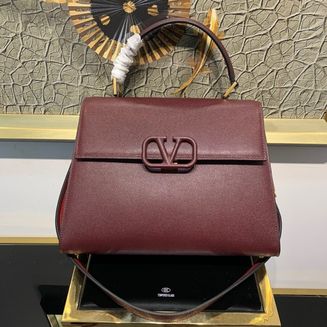 HOT SALE VALENTINO VSLING GRAINY CALFSKIN HANDBAG