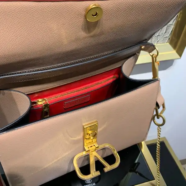 VALENTINO VSLING GRAINY CALFSKIN HANDBAG