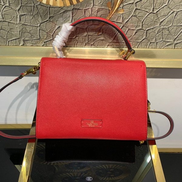 HOT SALE VALENTINO SMALL VSLING GRAINY CALFSKIN HANDBAG