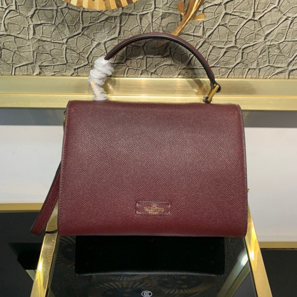 HOT SALE VALENTINO SMALL VSLING GRAINY CALFSKIN HANDBAG