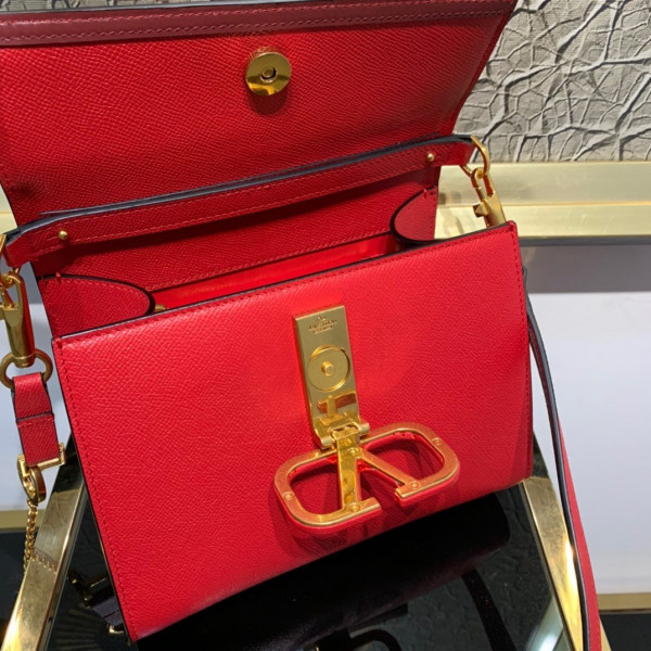 HOT SALE VALENTINO SMALL VSLING GRAINY CALFSKIN HANDBAG