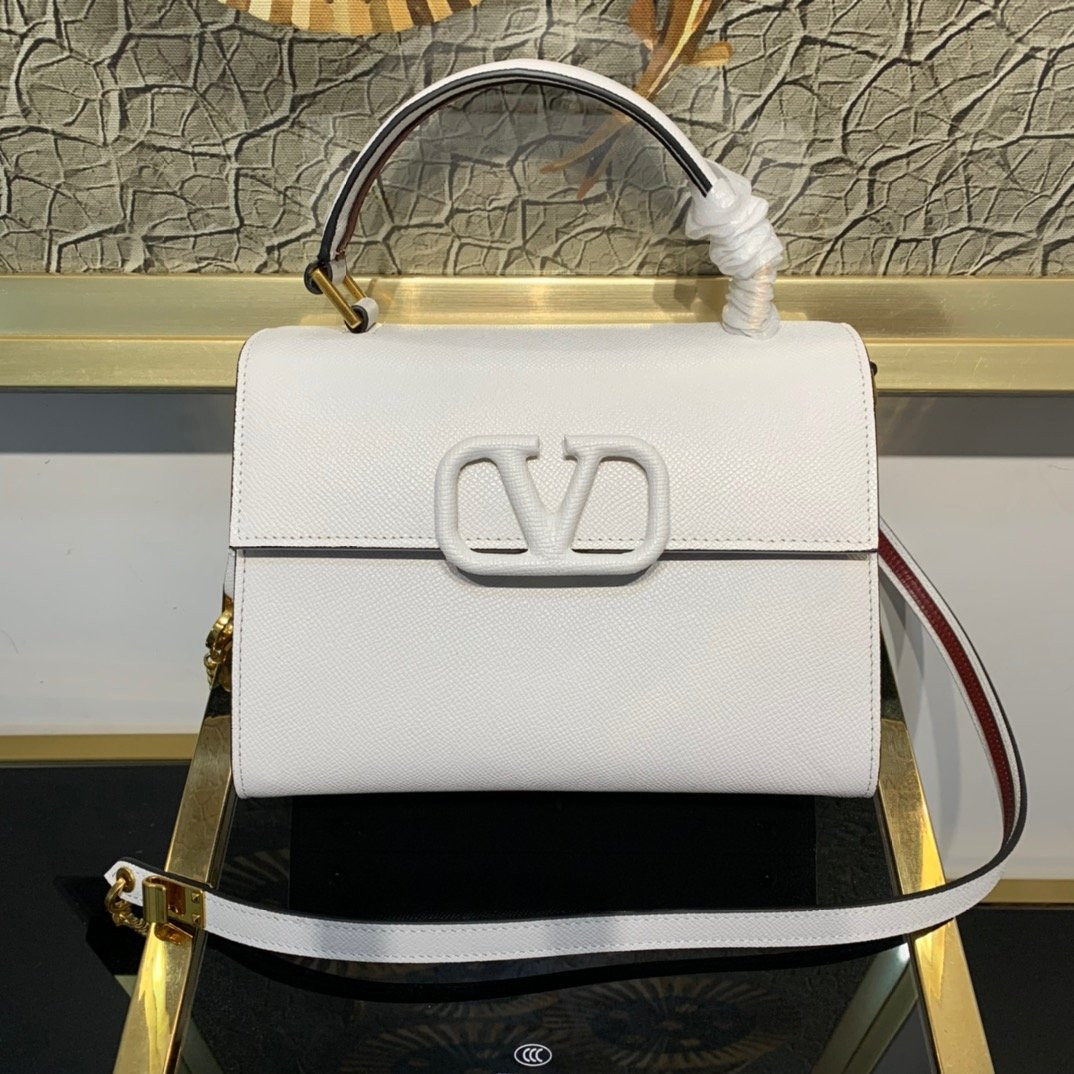 HOT SALE VALENTINO SMALL VSLING GRAINY CALFSKIN HANDBAG