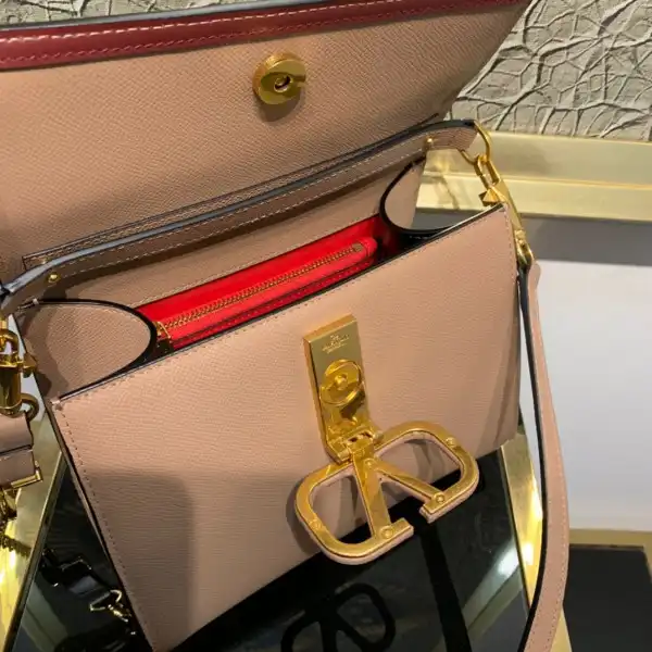 VALENTINO SMALL VSLING GRAINY CALFSKIN HANDBAG