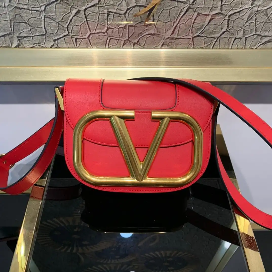 HOT SALE VALENTINO SMALL SUPERVEE CALFSKIN CROSSBODY BAG