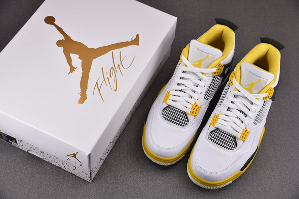 HOT SALE AIR JORDAN 4 WOMENS "VIVID SULFUR" AQ9129-101