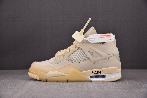 HOT SALE JORDAN 4 RETRO X OW SAIL CV9388-100