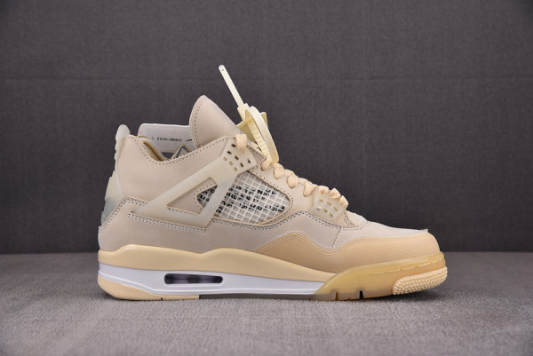 HOT SALE JORDAN 4 RETRO X OW SAIL CV9388-100