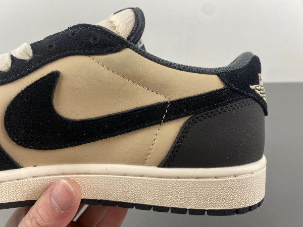 HOT SALE TRAVIS SCOTT X AIR JORDAN 1 LOW OG PALE VANILLA DM7866-201