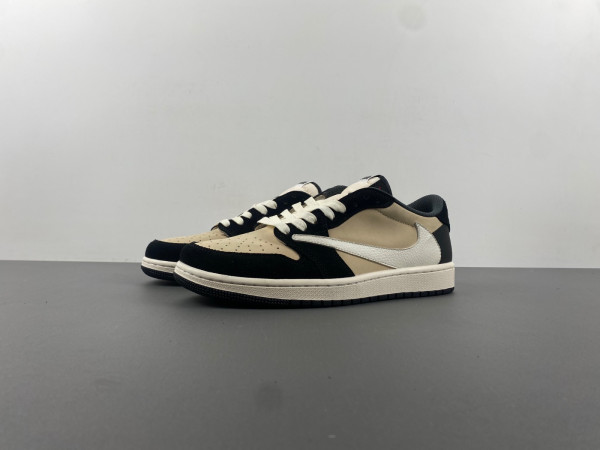 HOT SALE TRAVIS SCOTT X AIR JORDAN 1 LOW OG PALE VANILLA DM7866-201