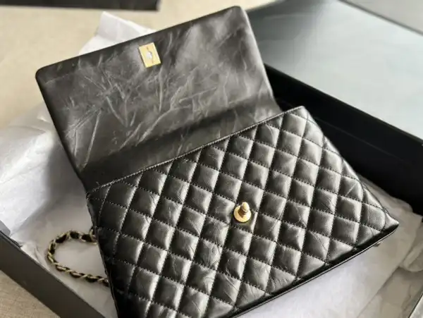 Firstbag Ru CHANEL LARGE FLAP BAG WITH TOP HANDLE