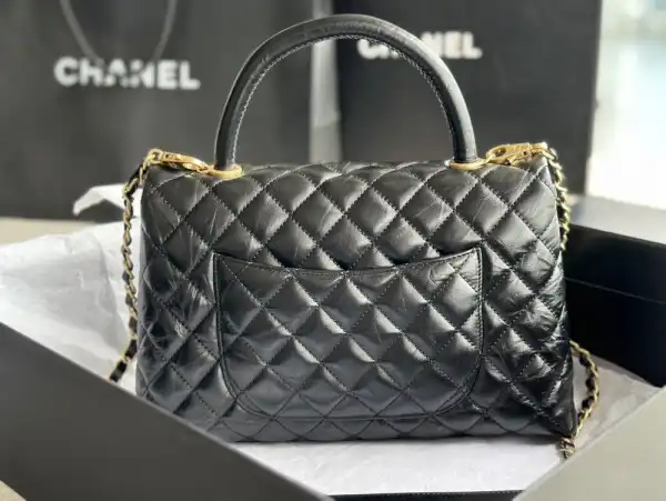 CHANEL LARGE FLAP BAG WITH TOP HANDLE