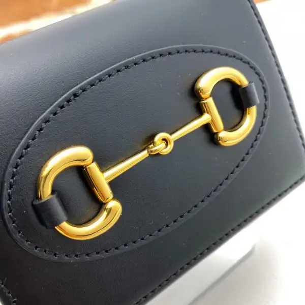 Affordable Gucci Horsebit 1955 card case wallet