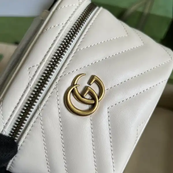 First bag ru GUCCI GG Marmont mini top handle bag