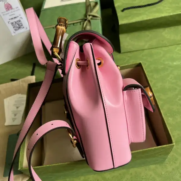 First bag ru GUCCI Bamboo small backpack