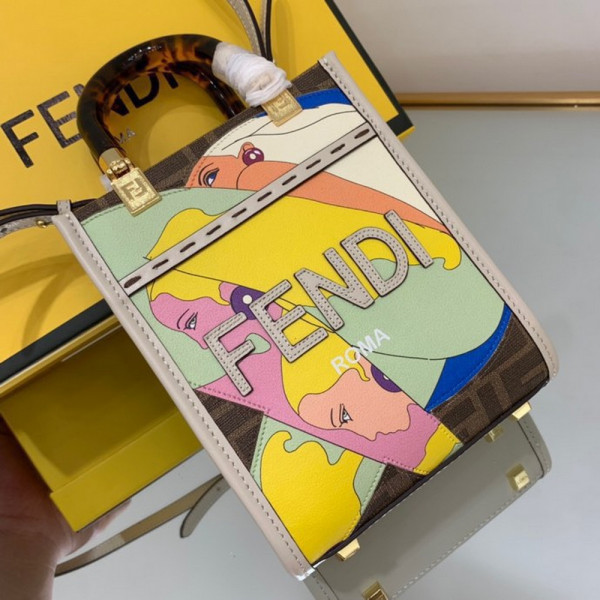 HOT SALE FENDI MINI SUNSHINE SHOPPER-13-18-6.5cm