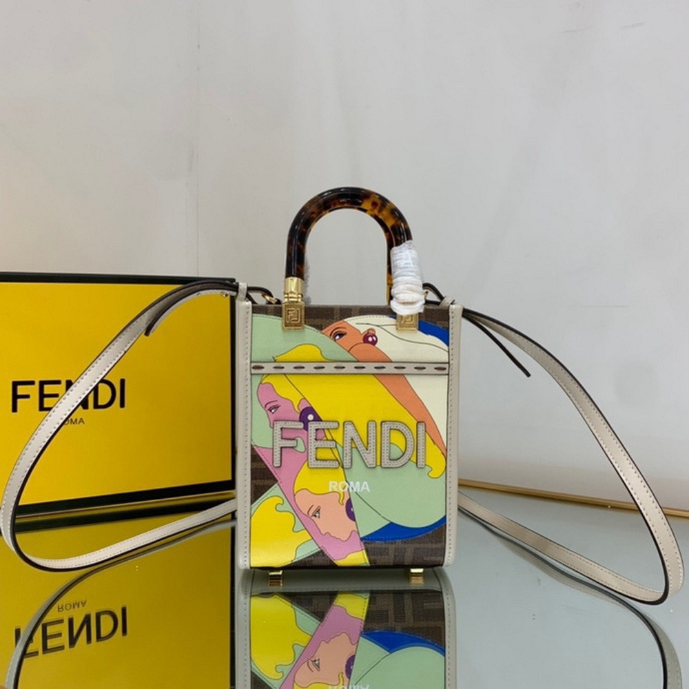 HOT SALE FENDI MINI SUNSHINE SHOPPER-13-18-6.5cm