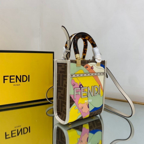 HOT SALE FENDI MINI SUNSHINE SHOPPER-13-18-6.5cm