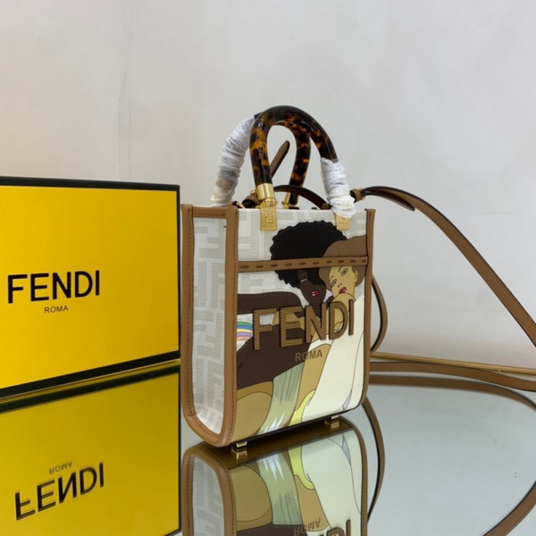 HOT SALE FENDI MINI SUNSHINE SHOPPER-13-18-6.5cm