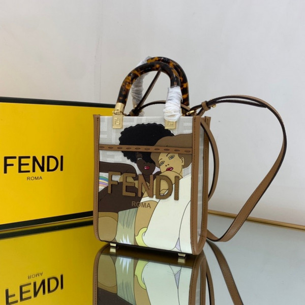 HOT SALE FENDI MINI SUNSHINE SHOPPER-13-18-6.5cm