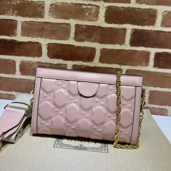 GUCCI GG matelassé leather shoulder bag