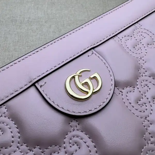 GUCCI GG matelassé leather shoulder bag